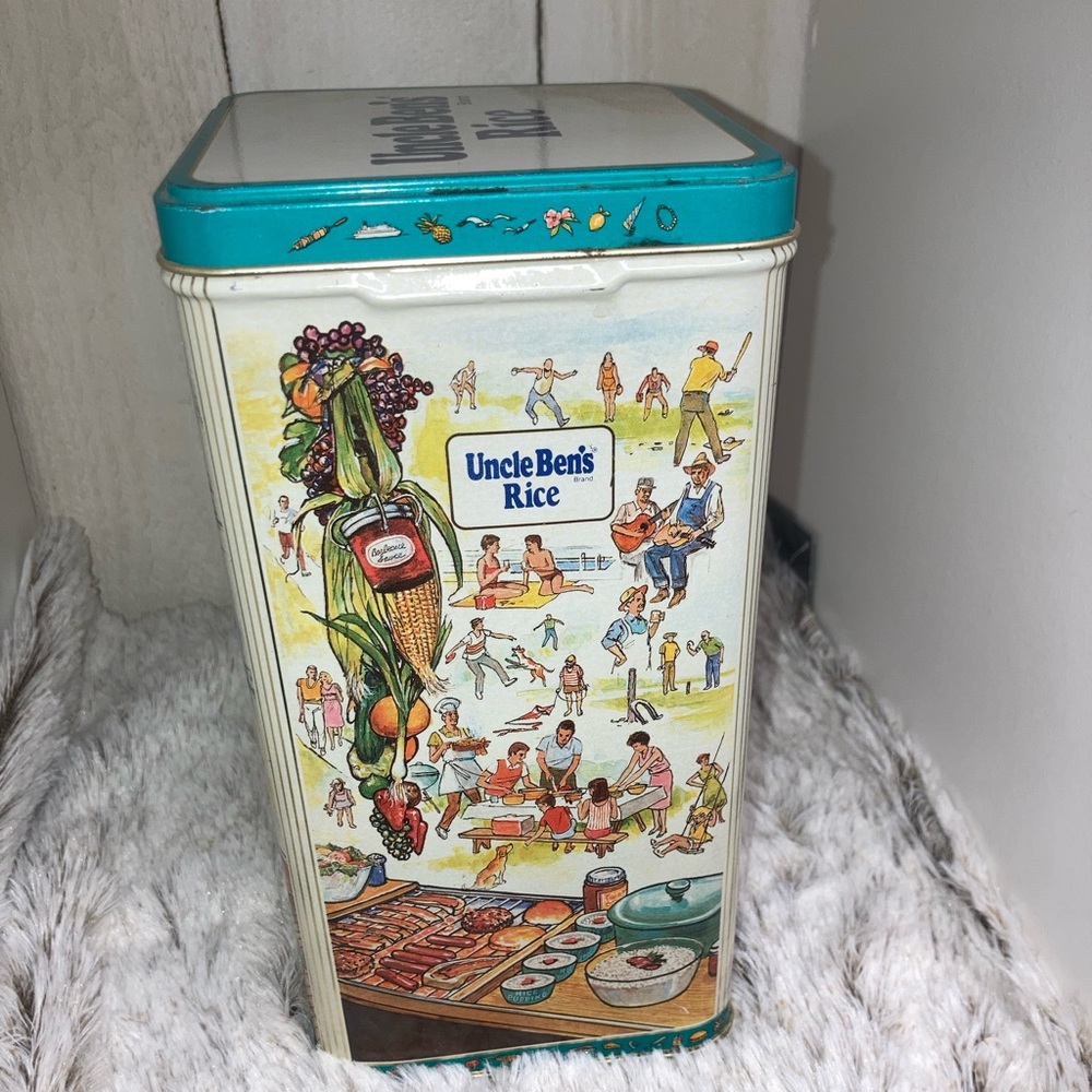 Vintage 1987 Uncle Ben's Rice Advertising Collectors Tin with Lid